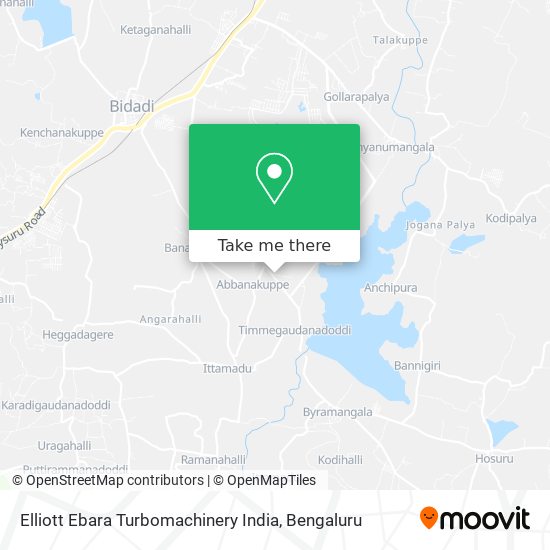 Elliott Ebara Turbomachinery India map