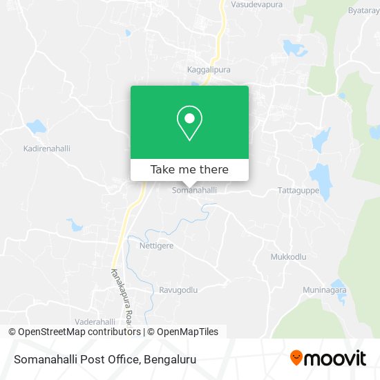 Somanahalli Post Office map