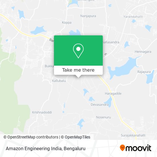 Amazon Engineering India map