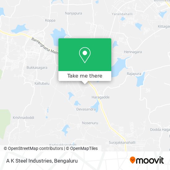 A K Steel Industries map