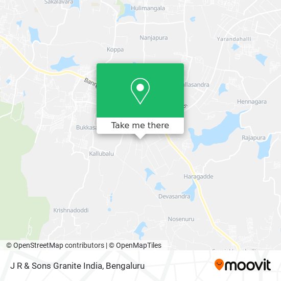 J R & Sons Granite India map