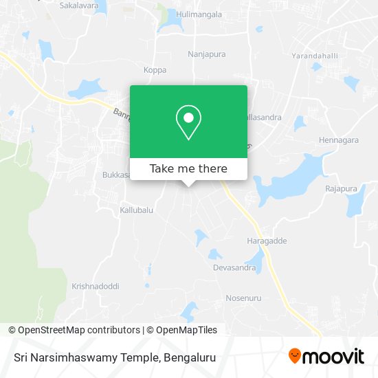 Sri Narsimhaswamy Temple map