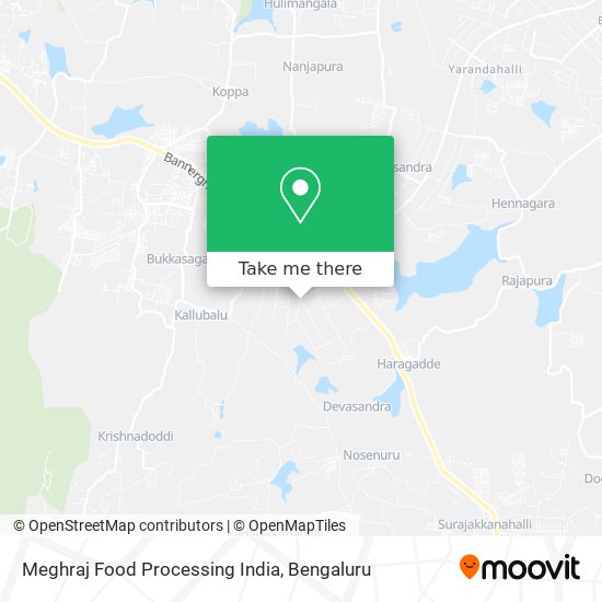 Meghraj Food Processing India map