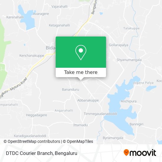 DTDC Courier Branch map