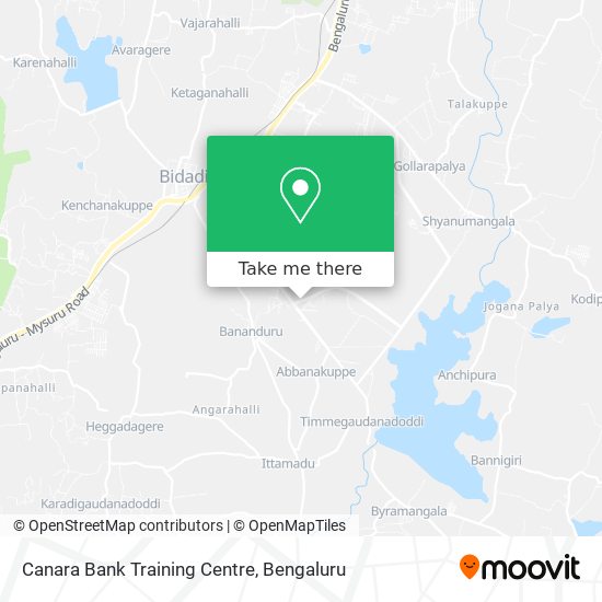 Canara Bank Training Centre map