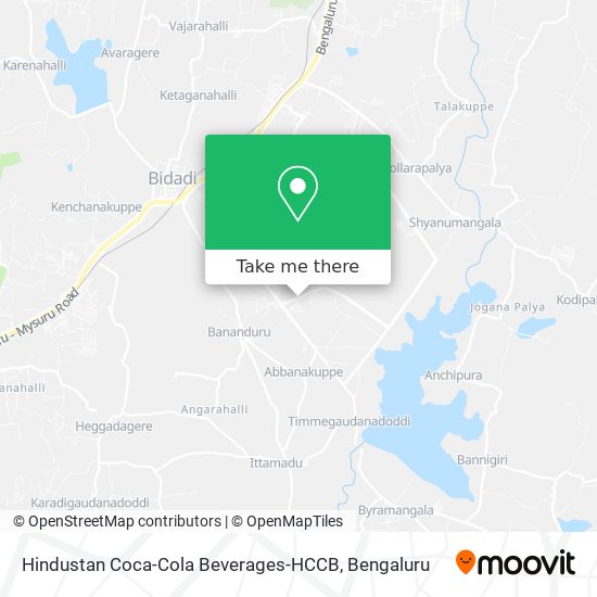 Hindustan Coca-Cola Beverages-HCCB map
