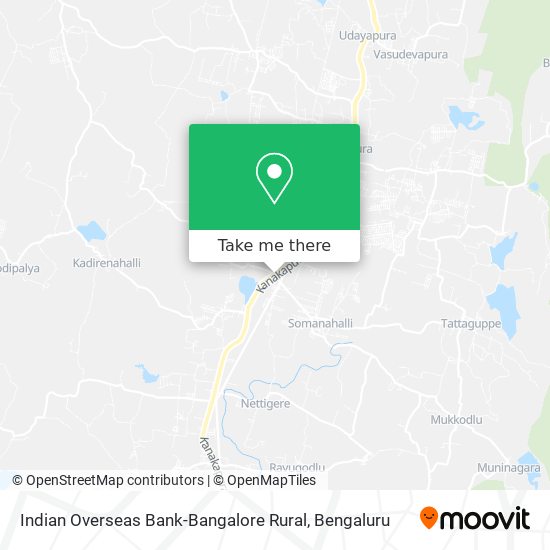 Indian Overseas Bank-Bangalore Rural map