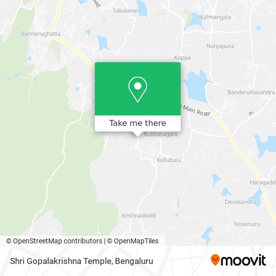 Shri Gopalakrishna Temple map