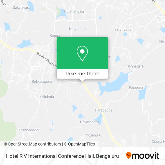Hotel R V International Conference Hall map