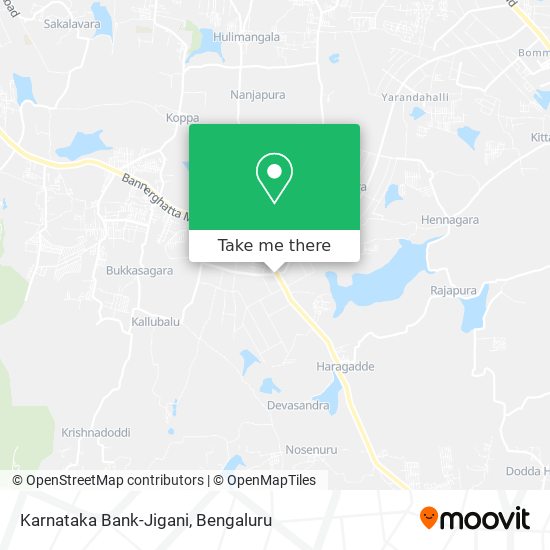 Karnataka Bank-Jigani map