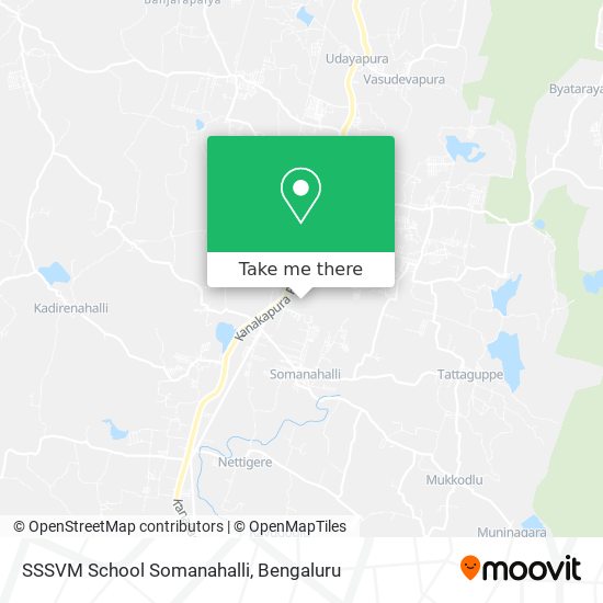 SSSVM School Somanahalli map