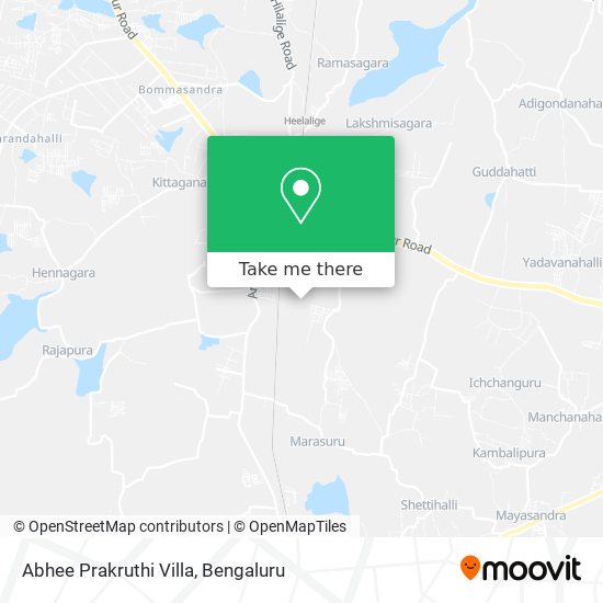 Abhee Prakruthi Villa map