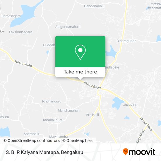 S. B. R Kalyana Mantapa map