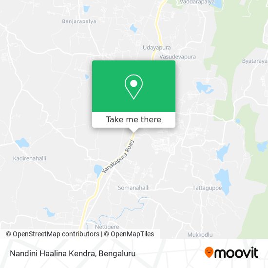 Nandini Haalina Kendra map