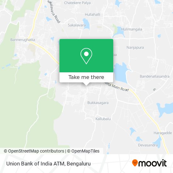 Union Bank of India ATM map