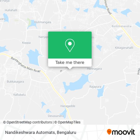 Nandikeshwara Automats map