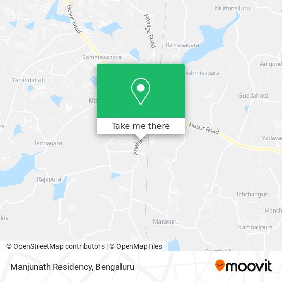 Manjunath Residency map