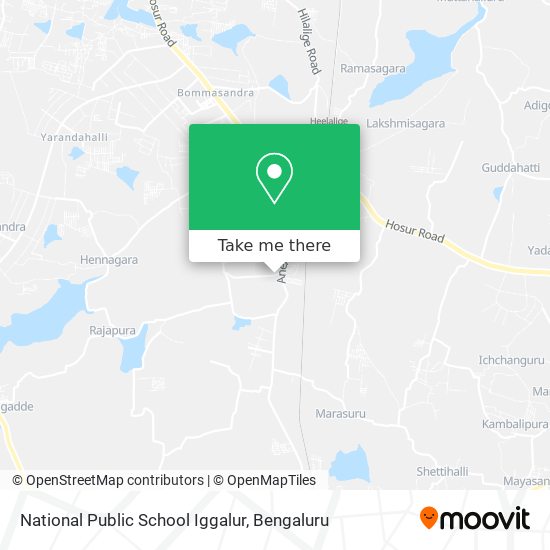 National Public School Iggalur map