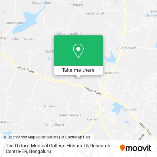 The Oxford Medical College Hospital & Research Centre-ER map