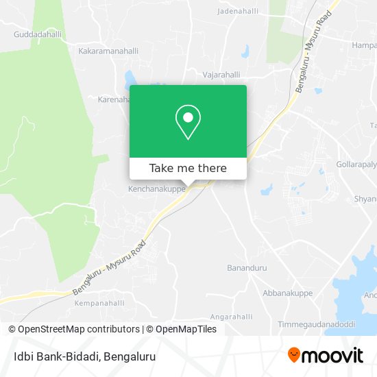 Idbi Bank-Bidadi map