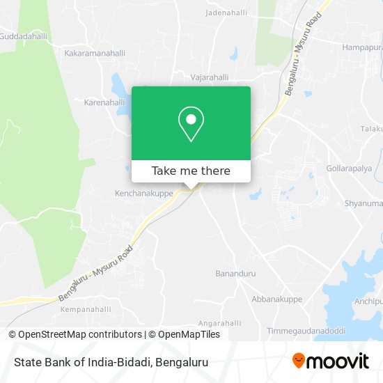 State Bank of India-Bidadi map