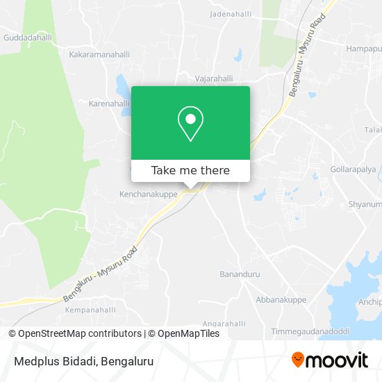 Medplus Bidadi map