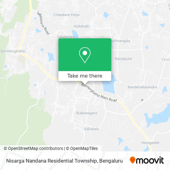 Nisarga Nandana Residential Township map