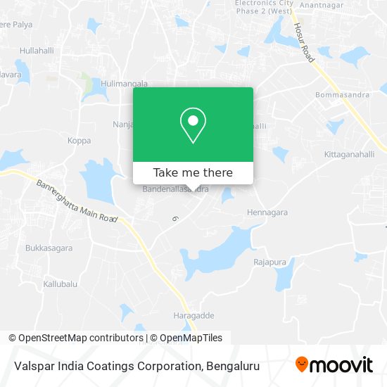 Valspar India Coatings Corporation map