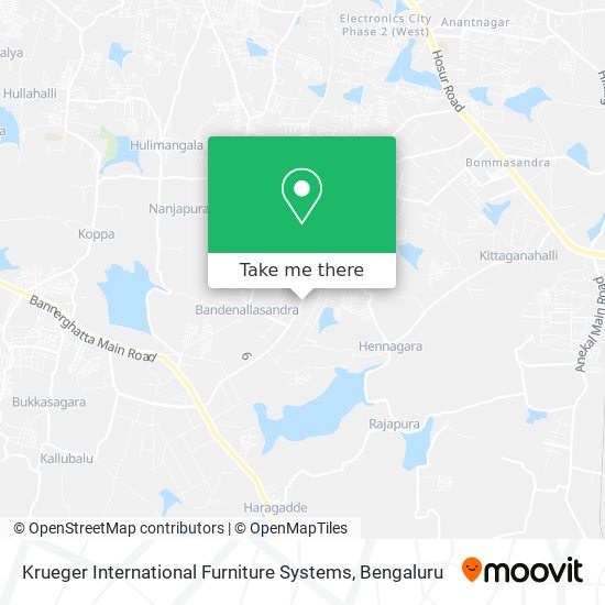 Krueger International Furniture Systems map