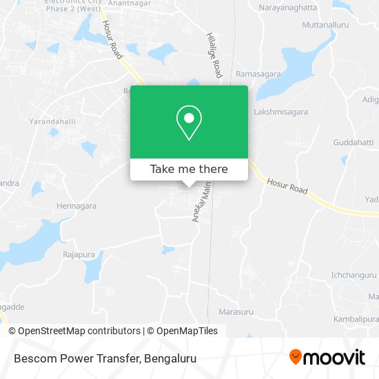Bescom Power Transfer map