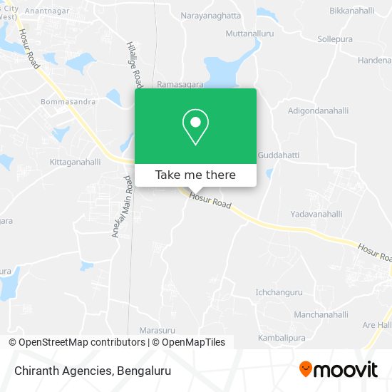 Chiranth Agencies map