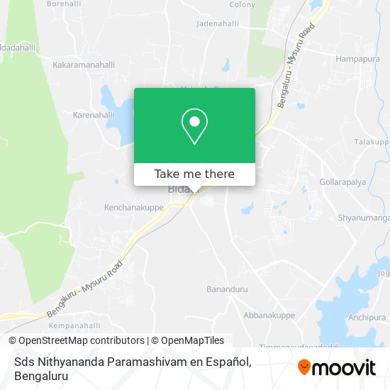 Sds Nithyananda Paramashivam en Español map