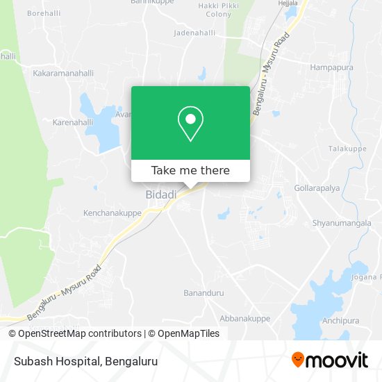 Subash Hospital map