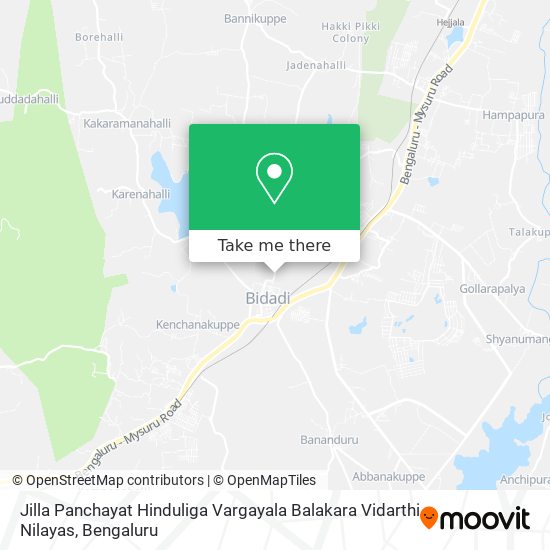 Jilla Panchayat Hinduliga Vargayala Balakara Vidarthi Nilayas map