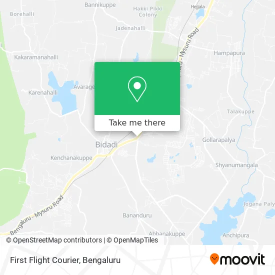 First Flight Courier map