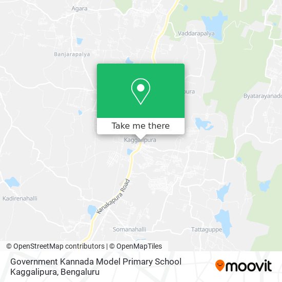 Government Kannada Model Primary School Kaggalipura map