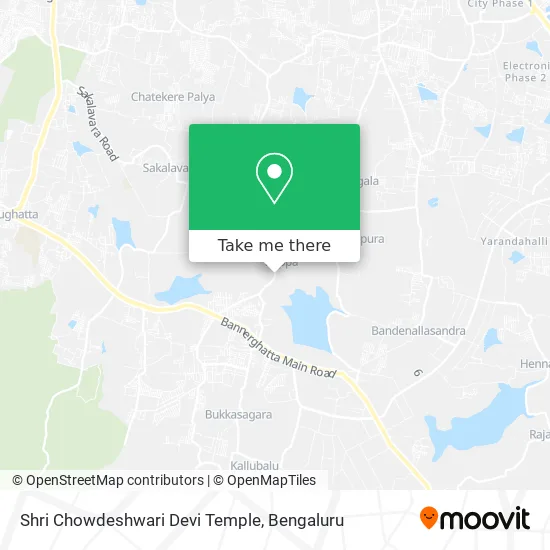 Shri Chowdeshwari Devi Temple map