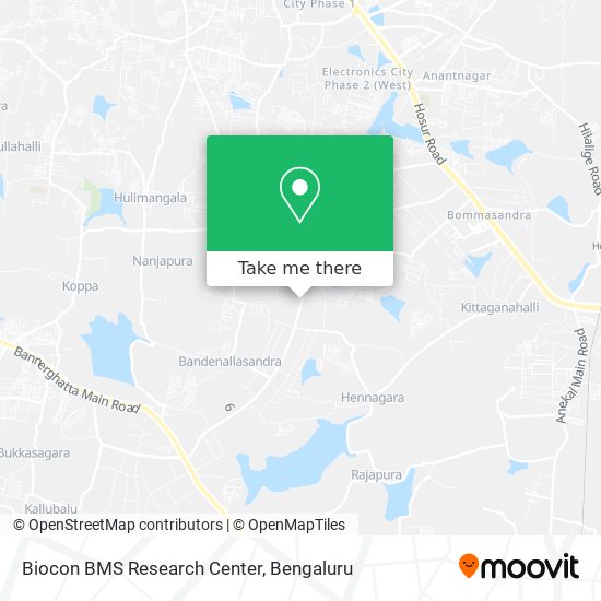 Biocon BMS Research Center map