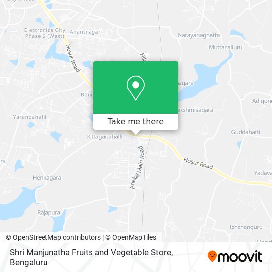 Shri Manjunatha Fruits and Vegetable Store map