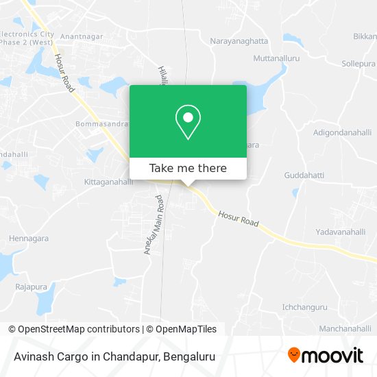 Avinash Cargo in Chandapur map