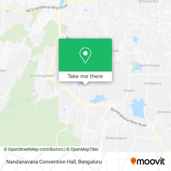 Nandanavana Convention Hall map