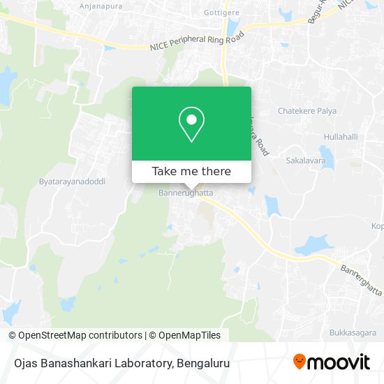 Ojas Banashankari Laboratory map