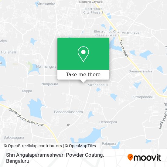 Shri Angalaparameshwari Powder Coating map