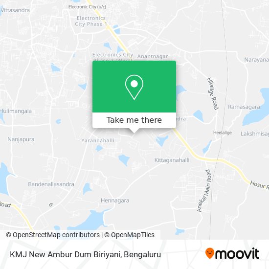 KMJ New Ambur Dum Biriyani map