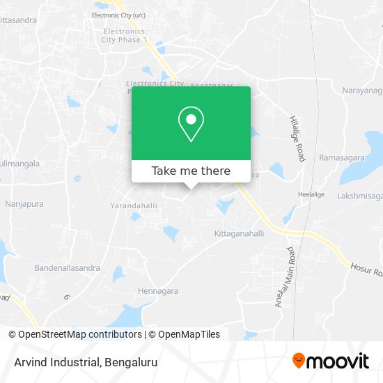 Arvind Industrial map