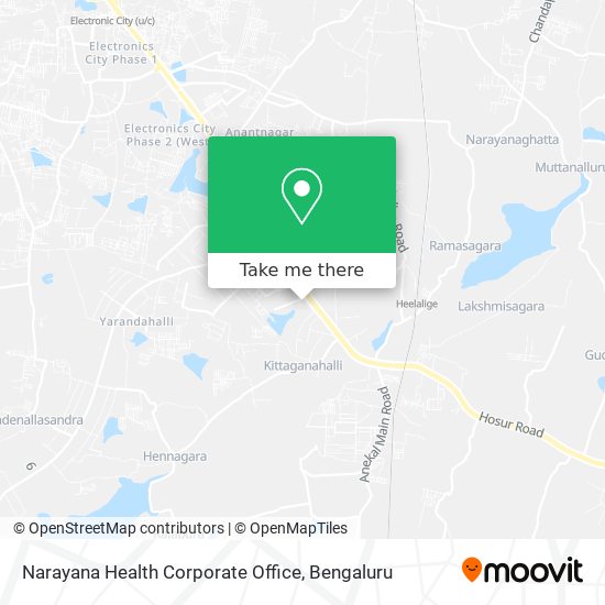 Narayana Health Corporate Office map