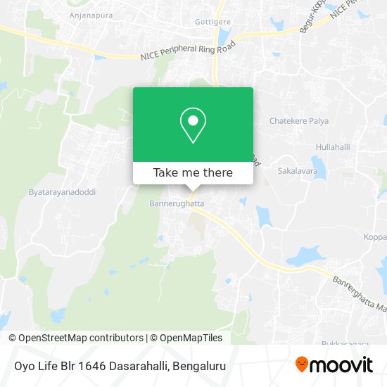 Oyo Life Blr 1646 Dasarahalli map