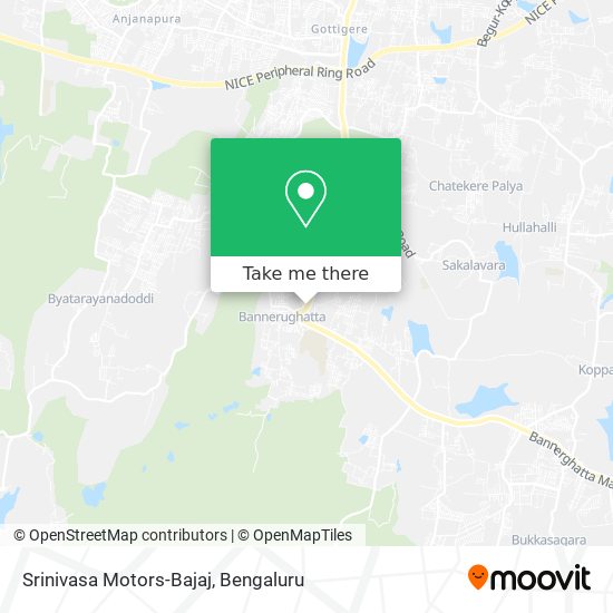 Srinivasa Motors-Bajaj map