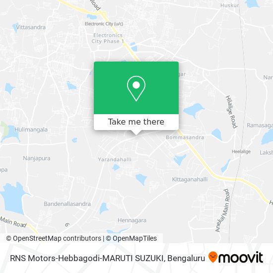 RNS Motors-Hebbagodi-MARUTI SUZUKI map
