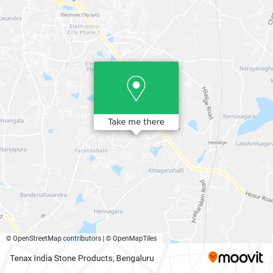Tenax India Stone Products map
